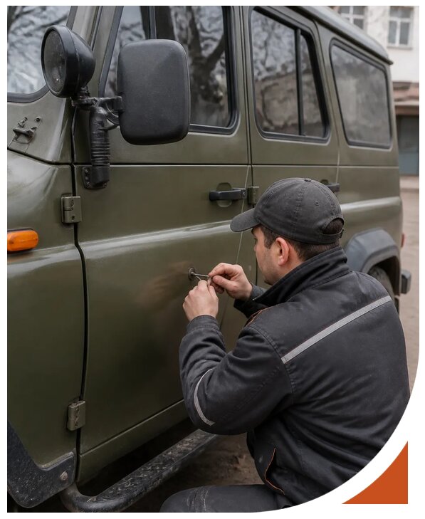 Профессиональное вскрытие автомобиля УАЗ без повреждений в Горячем Ключе